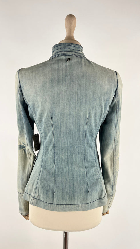 Giacca denim sfiancata