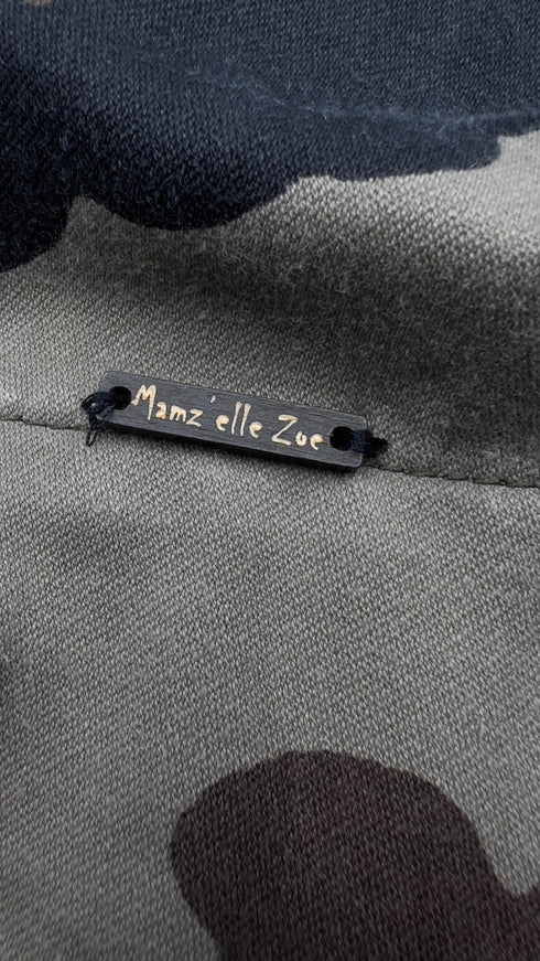 Giacca camouflage ricamata