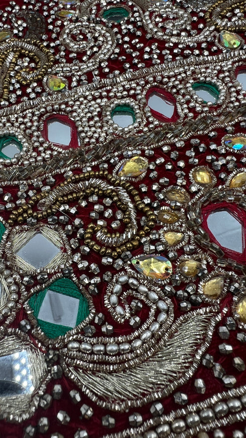 Giacca camouflage ricamata