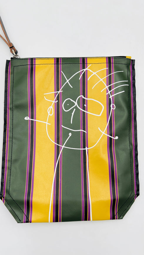 Pochette stampata “Pili & Bianca”