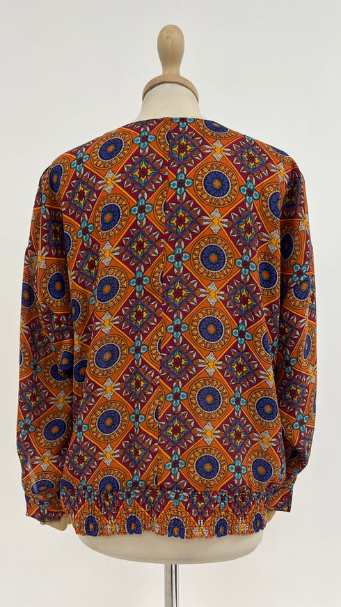 Blusa stampa fantasia