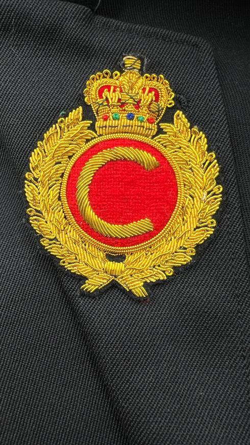 Blazer in lana ricamato