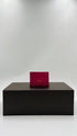 Portacarte fucsia metallizzato