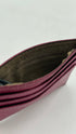 Portacarte fucsia metallizzato