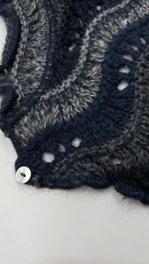 Cardigan righe ondulate