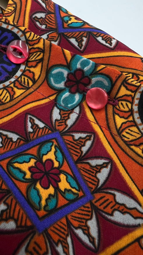 Blusa stampa fantasia