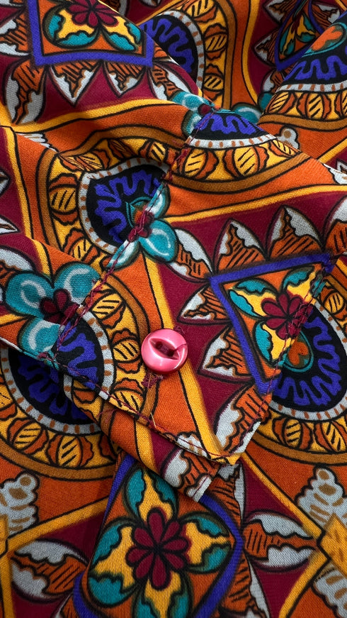 Blusa stampa fantasia