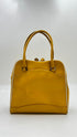 Borsa in pelle color senape