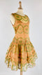 Abito corto in tulle stampa velluto