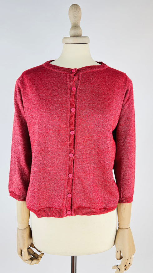 Cardigan corto lurex