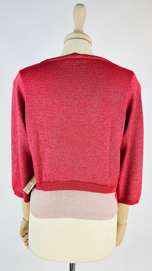 Cardigan corto lurex