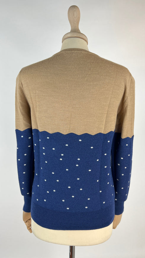 Maglia in lana con cigno