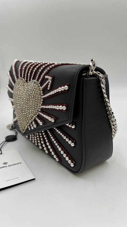 Borsa in pelle ricamata