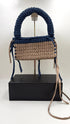 Borsa in maglia-bicolor