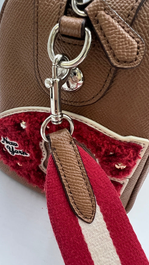 Borsa a bauletto patches