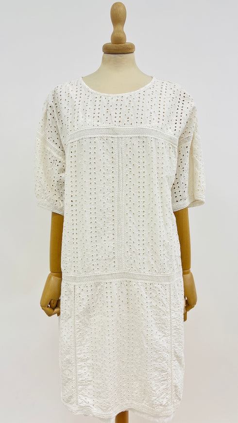 Abito corto pizzo san gallo