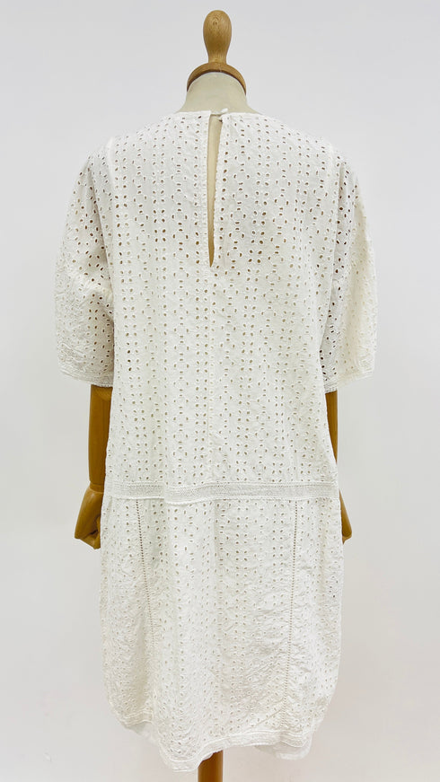 Abito corto pizzo san gallo