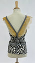 Top smanicato con scollo a V