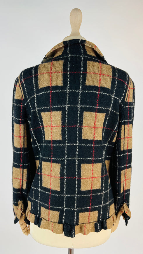 Cardigan corto tartant