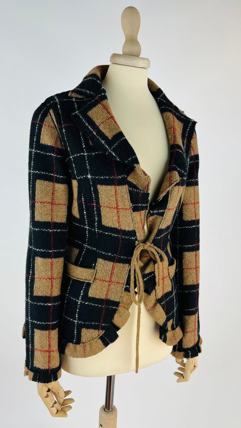 Cardigan corto tartant