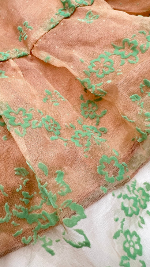 Abito corto in tulle stampa velluto