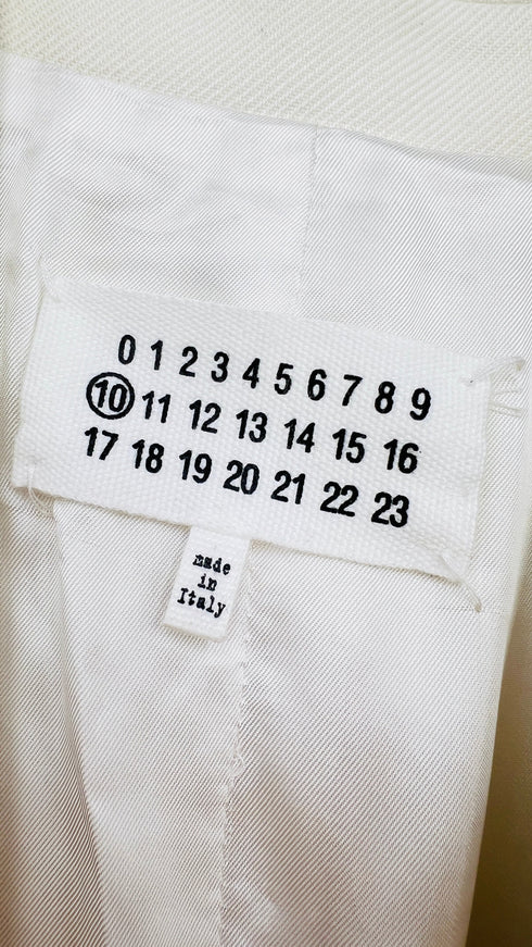 Gilet bianco doppiopetto
