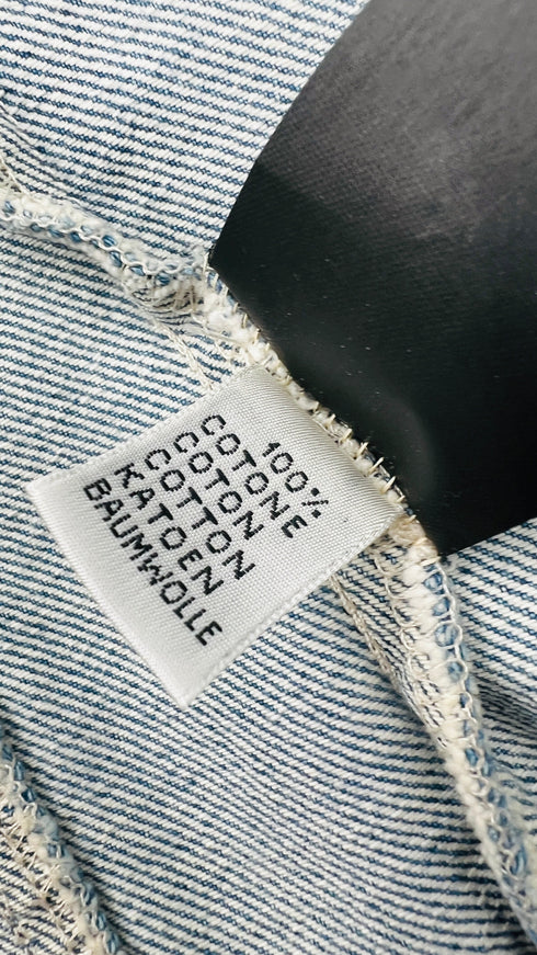 Giubotto in denim inserti pelliccia