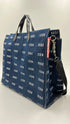 Borsa a mano in denim logato