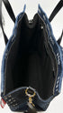 Borsa a mano in denim logato