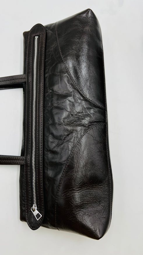 Borsa a spalla marrone