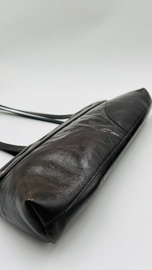 Borsa a spalla marrone