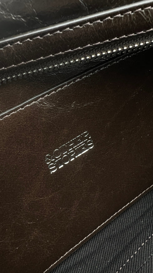 Borsa a spalla marrone