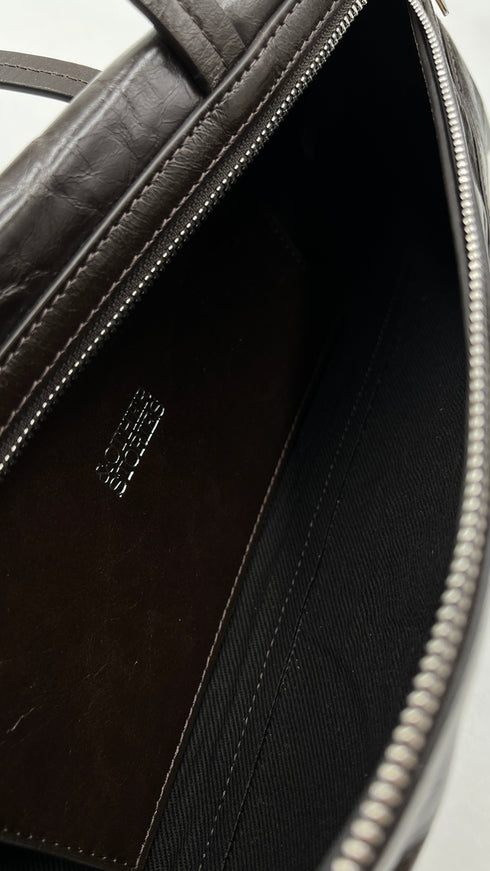 Borsa a spalla marrone