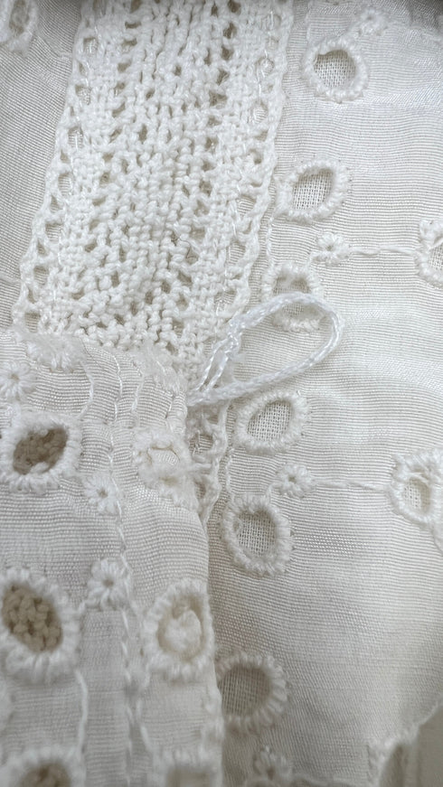 Abito corto pizzo san gallo