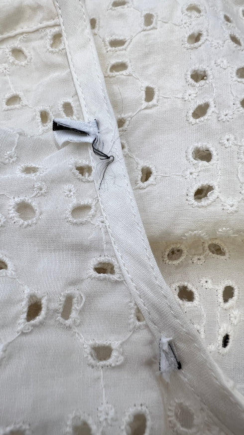 Abito corto pizzo san gallo