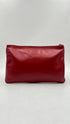 Pochette in pelle rossa