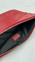 Pochette in pelle rossa