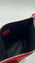 Pochette in pelle rossa