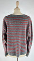 Cardigan boxy a righe