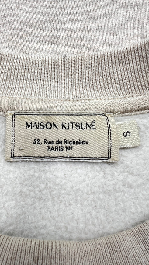 Felpa girocollo ricamata