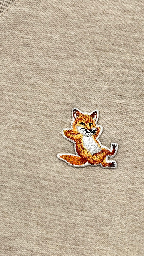 Felpa girocollo ricamata