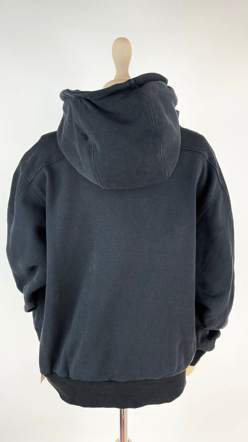 Felpa in cotone nero