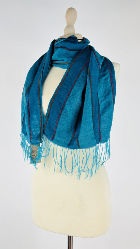 Sciarpa in lana a righe