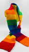Sciarpa arcobaleno fatta a mano