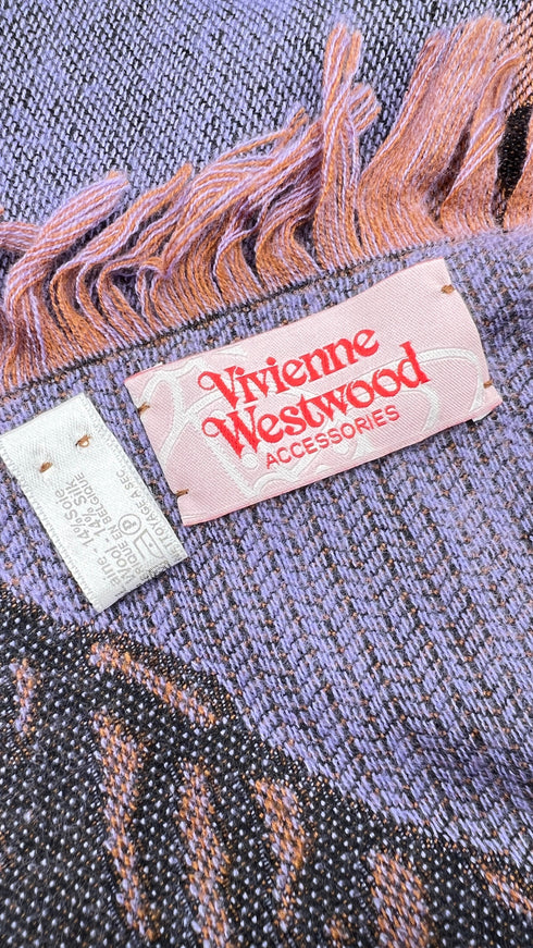 Maxi sciarpa sfrangiata