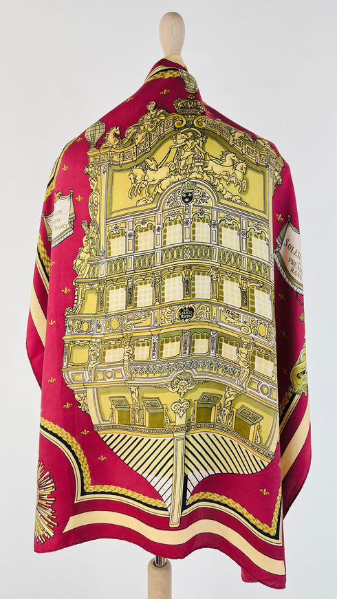 Foulard "Soleil Royal" vintage