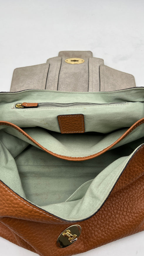 Borsa in pelle martellata