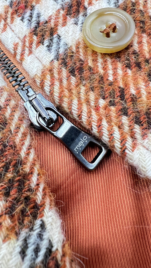 Giacca sfiancata tartan