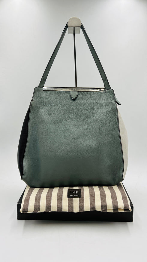 Borsa in pelle multicolor
