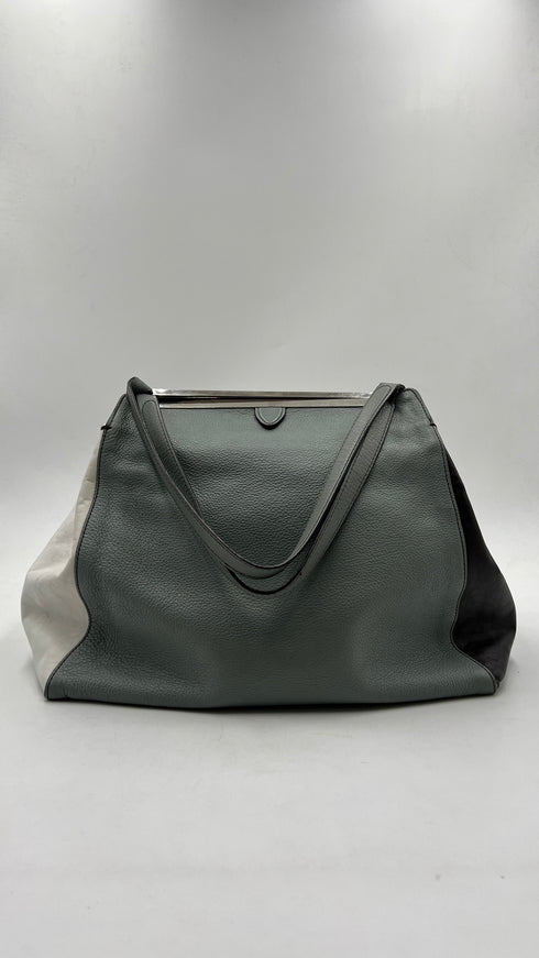 Borsa in pelle multicolor